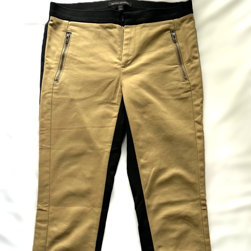 BANANA REPUBLIC Addison Slim Khaki and Black Pants